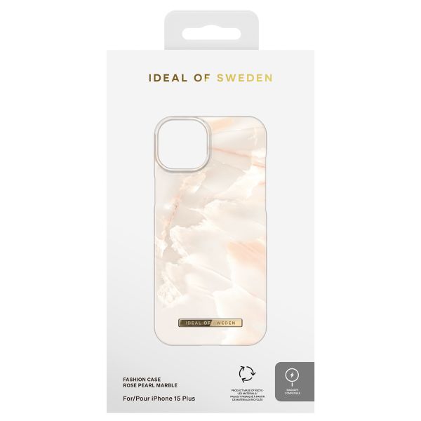 iDeal of Sweden Fashion Back Case für das iPhone 15 Plus - Rose Pearl Marble