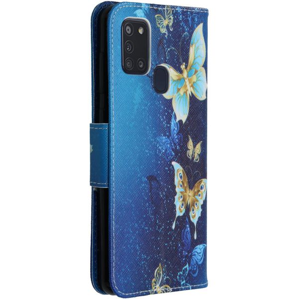 Design TPU Klapphülle für das Samsung Galaxy A21s