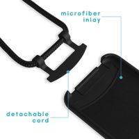 imoshion Color Backcover mit abtrennbarem Band Apple iPhone SE (2022 / 2020) / 8 / 7 - Schwarz