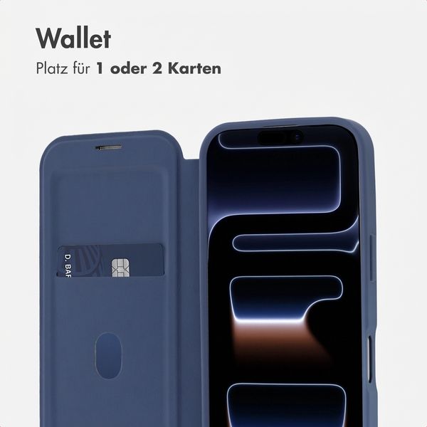 imoshion Transparente Bookcase mit MagSafe Apple iPhone 17 Pro - Blau