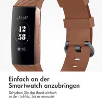 imoshion Silikonband für das  Fitbit Charge 3 / 4 - Braun