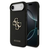 Guess Big 4G Logo Hülle Grained Apple iPhone Air - Schwarz