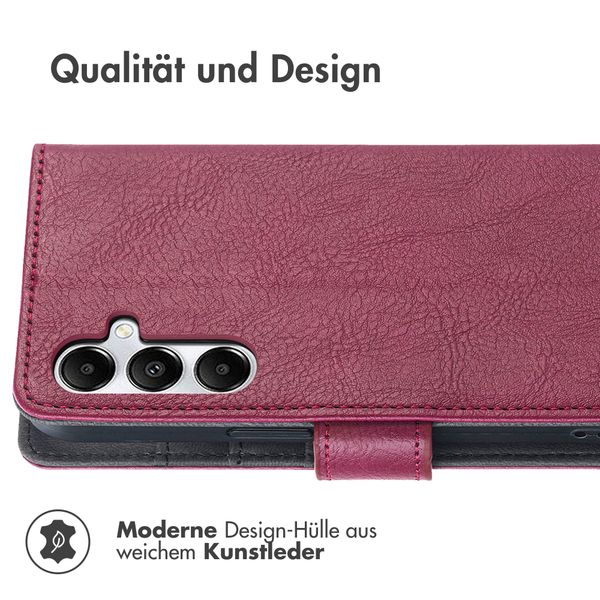 imoshion Luxuriöse Klapphülle Samsung Galaxy A15 (5G/4G) - Bordeaux