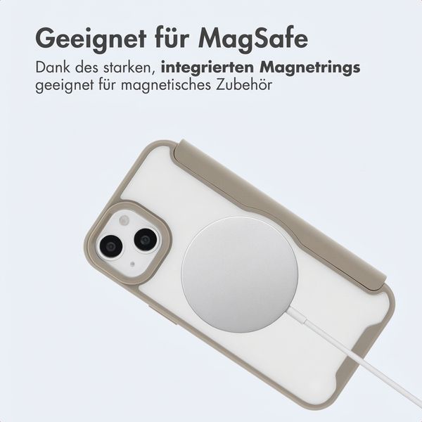 imoshion Transparente Bookcase mit MagSafe Apple iPhone 14 / 13 - Beige