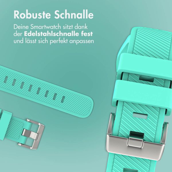 imoshion Flexibles Silikonarmband - Universeller 22-mm-Anschluss - Mintgrün