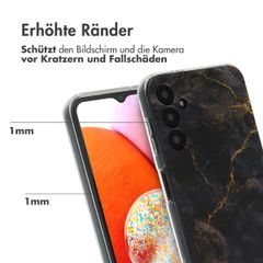 imoshion Design Hülle Samsung Galaxy A14 (5G/4G) - Black Marble