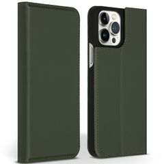 Accezz Premium Leather Slim Klapphülle Apple iPhone 13 Pro Max - Grün