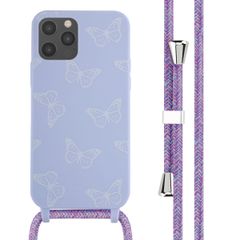 imoshion Silikonhülle design mit Band für das iPhone 12 (Pro) - Butterfly