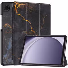imoshion Design Trifold Klaphülle Samsung Galaxy Tab A11 / A9 8.7 Zoll - Black Marble