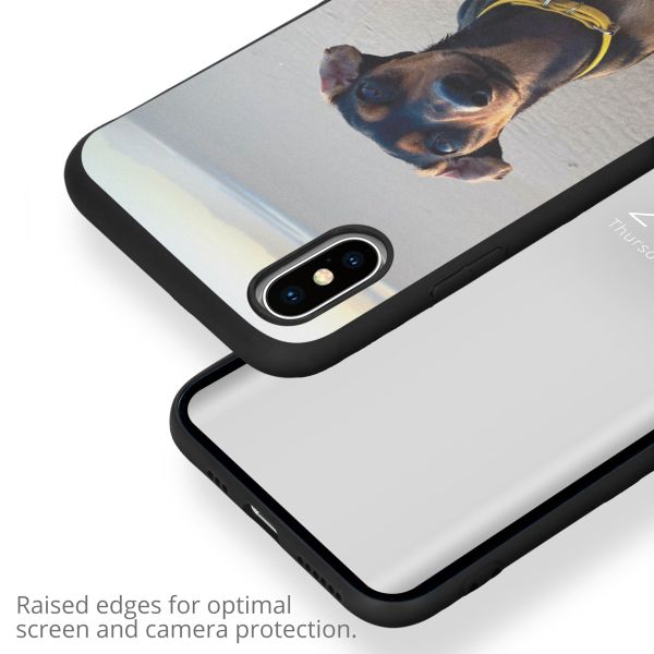 Gestalte deine eigene Apple iPhone Xs / X Gel Hülle - Schwarz