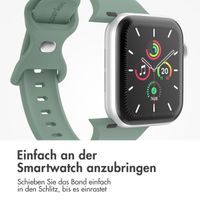 imoshion Silikon-Armband⁺ für  Apple Watch Series 1 t/m 11 / SE / Ultra (44/45/46/49 mm) - Größe M/L - Pine