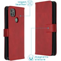 imoshion Luxuriöse Klapphülle Motorola Moto G9 Power - Rot