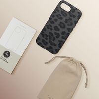 Selencia Sabi Backcover Leopardenmuster mit MagSafe Apple iPhone 16e - Midnight Black