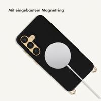Selencia Rivièra Backcover mit MagSafe mit abnehmbaren Haken Samsung Galaxy A55 (5G) / A35 - Velvet Black