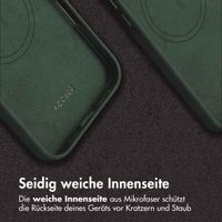 Accezz Vintage Leather Magsafe Backcover Apple iPhone 16 Pro Max - Smokey Green