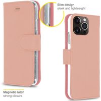 Accezz Wallet TPU Klapphülle Apple iPhone 13 Pro - Rosé gold