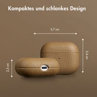 Accezz Echtes Leder Case Apple AirPods 3 - Taupe