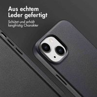 Accezz MagSafe Leather Backcover Apple iPhone 15 - Onyx Black
