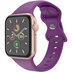 imoshion Silikon-Armband⁺ für  Apple Watch Series 1 t/m 9 / SE (38/40/41 mm) | Series 10 / 11 (42 mm) - Größe S/M - Purple