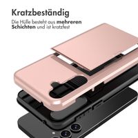 imoshion Backcover mit Kartenfach für das Samsung Galaxy A55 - Rose Gold