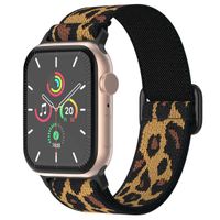 imoshion Elastisches Nylonarmband für die Apple Watch Series 1 bis 9 / SE (38/40/41 mm) | Series 10 (42 mm) - Leopard