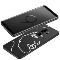 imoshion Design Hülle Samsung Galaxy S9 - Abstraktes Gesicht - Weiß