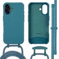 imoshion Color Backcover mit abtrennbarem Band MagSafe für das Apple iPhone 16 - Dark Green