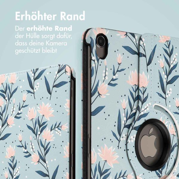 imoshion 360° drehbare Design Klapphülle Apple iPad Air 5 (2022) / Air 4 (2020) - Flowers