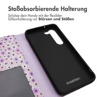 imoshion ﻿Design Klapphülle für das Samsung Galaxy S23 - Purple Flowers