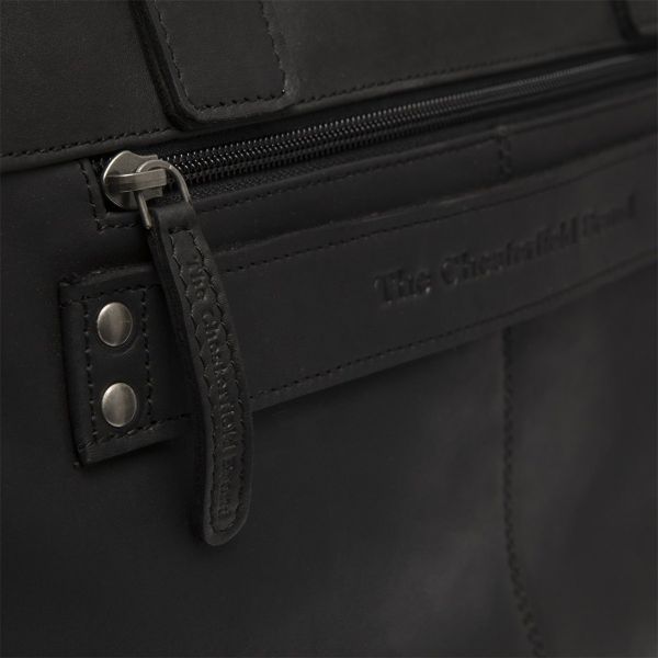 The Chesterfield Brand Salvador Laptoptasche 15-15.6 Zoll - Echtes Leder - Schwarz