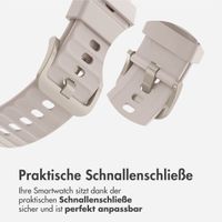 imoshion Silikonband für das  Huawei Watch Fit 4 / 4 Pro - Ivory White