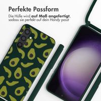 imoshion Silikonhülle design mit Band für das Samsung Galaxy S23 FE - Avocado Green