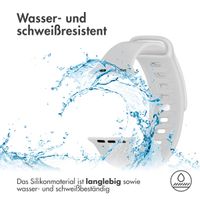 imoshion Silikonband für das Apple Watch Series 1-9 / SE - 38/40/41 mm / Series 10 - 42 mm - Hellgrau