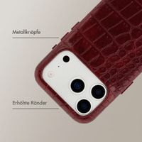 Selencia Croco Backcover mit MagSafe Apple iPhone 17 Pro Max - Burgundy