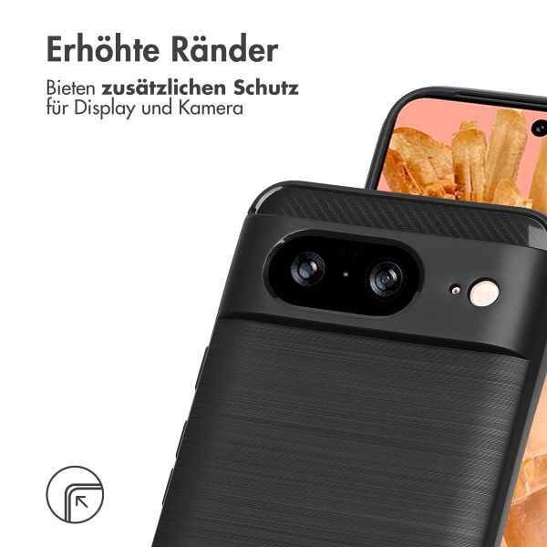 imoshion Brushed Back Cover für das Google Pixel 8 - Schwarz