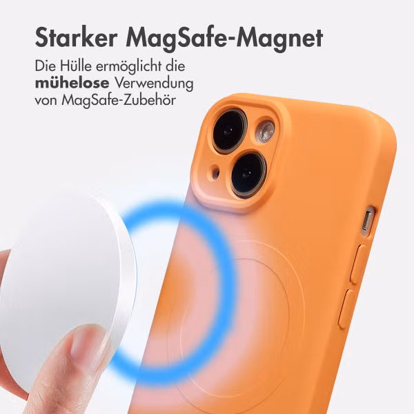 imoshion Color Back Cover mit MagSafe Apple iPhone 15 - Neon Orange