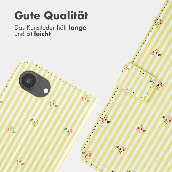 imoshion Design Klapphülle Apple iPhone 17e / 16e - Garden Stripes