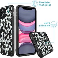 imoshion Design Hülle iPhone 11 - Blume - Weiß / Schwarz