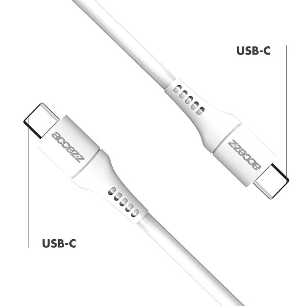 Accezz USB-C- auf USB-C-Kabel - 1 m - Weiß