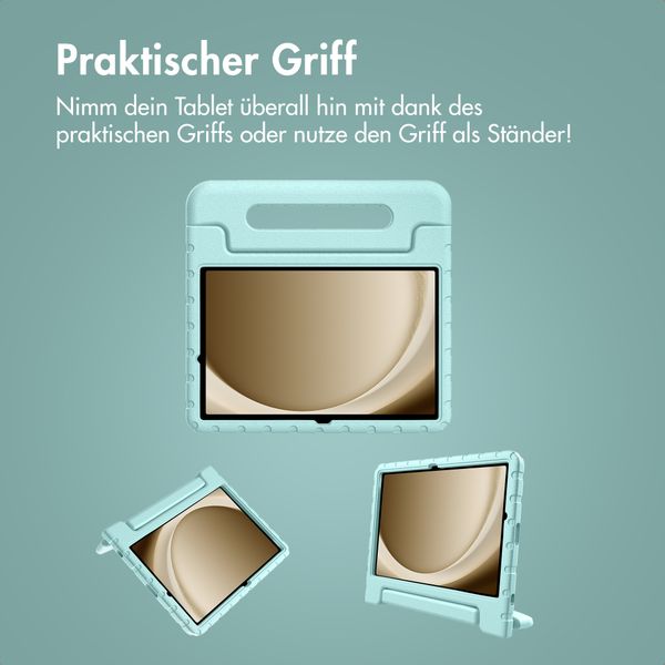 imoshion Schutzhülle mit Handgriff kindersicher Samsung Galaxy Tab A11 Plus / A9 Plus - Soft Blue