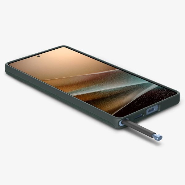 Spigen Thin Fit Backcover mit MagSafe Samsung Galaxy S25 Ultra - Abyss Green