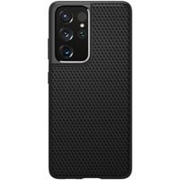Spigen Liquid Air™ Backcover Samsung Galaxy S21 Ultra - Schwarz