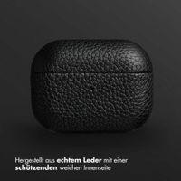 Accezz Echtes Leder Case Apple AirPods Pro - Schwartz