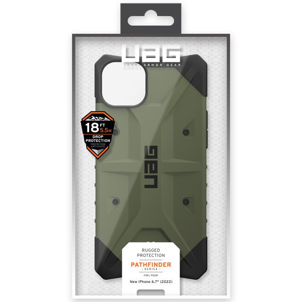 UAG Pathfinder Case für das iPhone 14 Plus - Olive