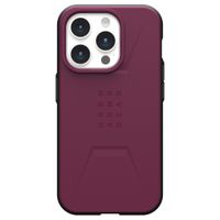 UAG Civilian Backcover MagSafe für das iPhone 15 Pro - Bordeaux