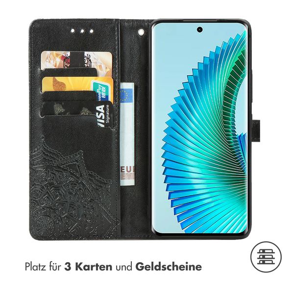 imoshion Mandala Klapphülle für das Honor Magic 6 Lite - Schwarz