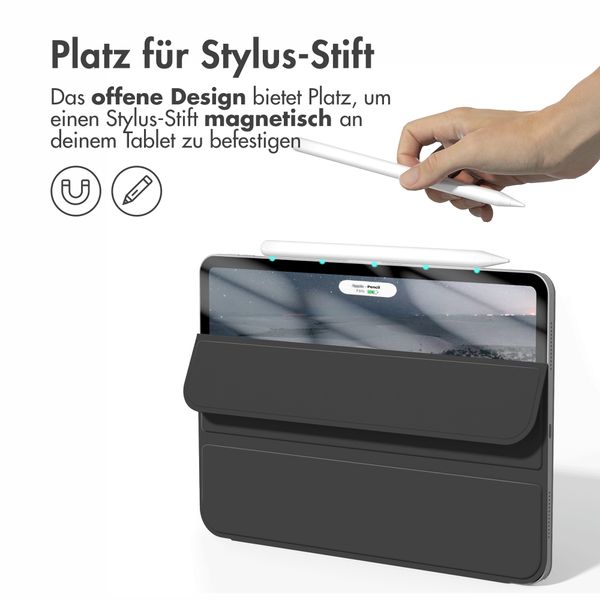 imoshion Magnetic Klapphülle Apple iPad Air 11 Zoll (2025) M3 / (2024) M2 / Air 5 (2022) / Air 4 (2020) - Schwarz
