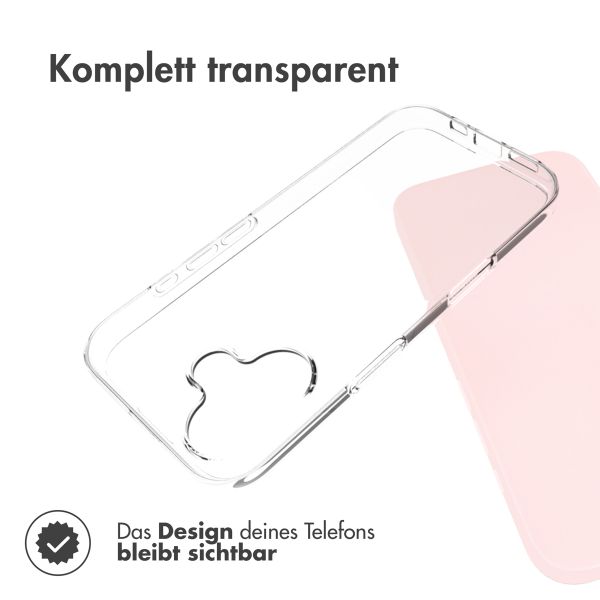Accezz Clear TPU Backcover Apple iPhone 17 - Transparent