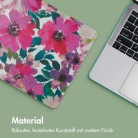 imoshion Design Laptop Cover für MacBook Pro 14 Zoll (2021 / 2023 M3 chip / 2024 M4 chip) - A2442 / A2779 / A2918 / A3112 / A3185 / A3401 - Floral Water Color