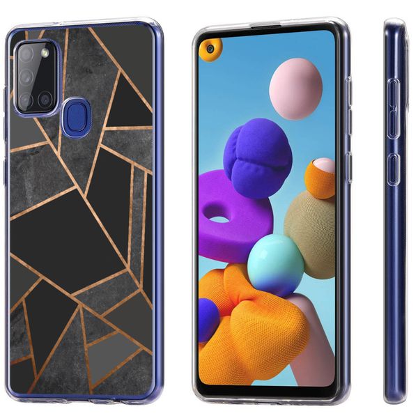 imoshion Design Hülle für das Samsung Galaxy A21s - Black Graphic